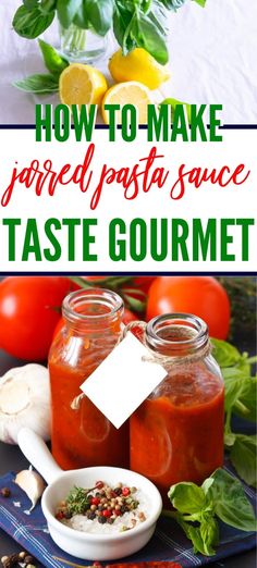 how to make parfait pasta sauce taste gourmet with lemons and basil