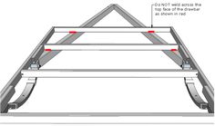 the diagram shows how to install an aluminum frame for a roof trussing system, with instructions