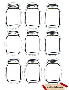 printable mason jars for kids to practice their handwriting and drawing skills on the go