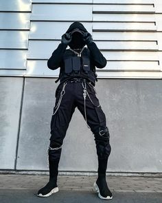 Purple Futuristic Aesthetic, Futuristic Aesthetic Outfit, Grunge Techwear, Techwear Ninja, Cyberpunk Clothing, Tech Clothing