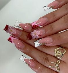 Nessa Nails, Birthday Nail, Girly Acrylic, Claw Nails, Long Nail, Girly Acrylic Nails, Short Acrylic, Nail Idea