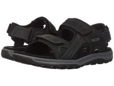 Rockport Trail Technique Sandal Men's Shoes Leather Non-slip Sport Sandals For Outdoor, Casual Black Hiking Sport Sandals, Casual Black Sport Sandals For Hiking, Black Non-slip Sport Sandals For Outdoor, Casual Hiking Sandals With Ortholite Insole, Black Sporty Hiking Sandals, Black Breathable Sport Sandals For Outdoor, Breathable Leather Sport Sandals For Outdoor, Black Waterproof Sport Sandals For Outdoor