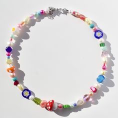 Mixed Beads Necklace, Ankle Bracelets Diy, Stone Bead Jewelry, Preppy Jewelry, Beading Jewelery, Bead Charms Diy