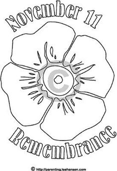 a flower with the words november 11 remembrance