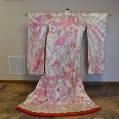 Reposhing This Item I Purchased From @Artmajor. I'm Buying One In Darker Colors To Hang In My Living Room. Questions? Leave A Comment Below! Japanese Dresses, Japanese White, Wedding Kimono, Japanese Dress, My Living Room, Dresses Vintage, Japanese Kimono, Dark Colors, Vintage Wedding