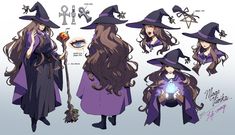 some very pretty witches with long hair