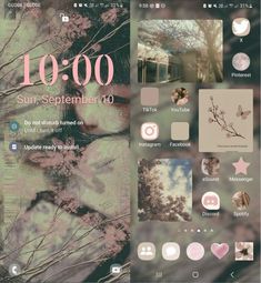 an iphone screen with various photos and text on it, including the words 10 00