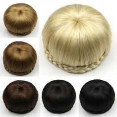 Women's Straight Drawstring Clip In Hair Bun Piece Updo Cover Hair Extensions   Description: 100% Generation of high-quality high-temperature synthetic fiber Adjustable snap,fits on all beauties Fast and convenient to get elegant hair style Perfect for parties, festival, wedding, evening out Nice shaped,tangle free,last long use as you like Color:as the pictures shown Material: High-temperature synthetic fiber Package Include: 1 Pcs x Chignon Synthetic Hair  Note: Due to the light and screen dif Flamenco Hair, Fake Hair Buns, Braided Chignon, Braid Clips, Chignon Hair, Easy Bun Hairstyles, Braided Bun Hairstyles, Mega Hair, Fake Hair