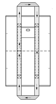 a drawing of the inside of a closet with measurements for each door and two shelves