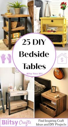 25 diy bedside tables that are easy to make