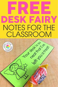 an image of a free printable classroom sign with the words, notes for the classroom