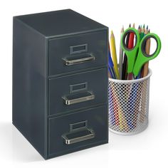 PRICES MAY VARY. Measurements: Height – 8.75 inches | Width – 4.5 inches | Depth – 5 inches. This compact mini filing cabinet provides a neat and organized storage solution for your desk or home office. Versatile Storage: Perfect for keeping business cards, documents, notes, and other small items neatly arranged. Convenient Access: Features multiple drawers for easy access and categorization of your essentials. Also includes: A-Z alphabetical index divider. Space-Saving: With its compact size, i Mini File Cabinet, Desktop File Organizer, Space Saving Desk, Business Card Organizer, Plastic Organizer, Organized Storage, Desktop Organizer, Card Organizer, Desk Space