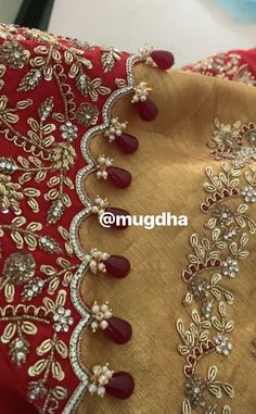 Embroidered Bookmarks, Embroidered Wedding Dresses, Embroidered Coasters, Embroidered Ornaments, New Saree Blouse Designs, Cutwork Blouse Designs, Wedding Blouse Designs, Embroidered Jewelry, Simple Blouse Designs