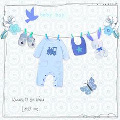 Baby Boy White Baby Clothes, Baby Labels, Baby Sketch, Scrapbooking Layouts Baby, Scrapbook Boys, Baby Icon, Kids Scrapbook, Elephant Baby Showers