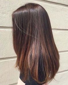 Natural Highlights Straight Hair, Balage Hair Brown Straight, Long Thick Brown Hair Straight, Beautiful Straight Hair, Straight Brown Hair Balayage, Long Straight Hair Balayage, Hair Color Ideas For Straight Hair, Highlights For Straight Hair, Hair Highlights Straight