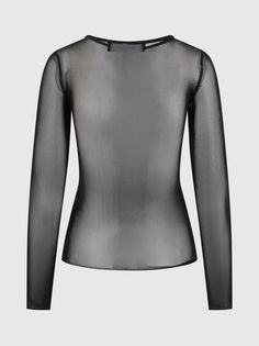 Top with transparencies by FEDERICA TOSI. Crew neckTransparent inserts on bust, shoulders and backLong sleevesTight fitComposition: Tulle: 93% Polyamide, 7% Elastane; Jersey: 91% Viscose, 9% Elastane Rene Caovilla, Pleats Please Issey Miyake, Sneaker Wedge, Luxury Shop, Yoga Wear, Accessories Unique, Beautiful Shoes