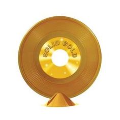 a gold record with the words sold gold on it