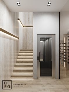 an empty wine cellar with stairs leading up to it