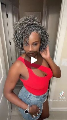 Victoria on Instagram: "Long, short, or somewhere in between this hair by @crochetbraidsplus does not disappoint 🔥🩶🖤 

🚨Check it out for yourself 
 ➡️ @crochetbraidsplus 

#crochetbraids #crochetstyles #crochetersofinstagram #yakitwist #handmadetwists #yakihairextensions #crochetbraids #crochettwists 

#explorepage #tiktoktransition #trending 

#naturalhair #naturalhairstyles #graynaturalhair #greynaturalhair #grayhair #greyhair #grayhairstyles #greyhairstyles #naturalhairextensions 

#saltandpepperhair #grayhairinfluencer #grayhairmovement #grayhairtransition #grayhairrevolution #grayhairmodel #grayhairdontcare" Grey Hair Model, Short Crochet Braids, Salt And Pepper Hair, Natural Hair Extensions, Transition To Gray Hair, Grey Hair, Check It Out, Influencer