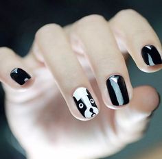 15 Hermosos diseños de uñas inspirados en tu perrito Ombre Nail Art Designs, Nail Art Ombre, Nails Only, Fabulous Nails