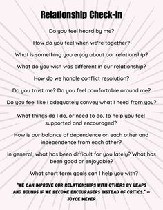 Monthly Relationship Check In Questions, How To Maintain A Healthy Relationships, Relationship Evaluation Questions, How To Take Things Slow Relationship, Couple Check In, Relationship Check In, Relationship Standards List, Things I Want In A Relationship, Relationship Evaluation