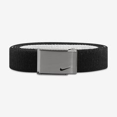 Made with stretch fabric, the Nike Reversible Golf Belt lets you move smoothly through every swing. Playing again tomorrow? It's reversible, so you can switch up your look from one day to the next. It even has a bottle opener on the buckle so you can celebrate with a refreshment after a successful round. Nike Web, Golf Belt, Web Belt, Reversible Belt, Ladies Golf, Black Charcoal, Black Belt, Bottle Opener, One Day