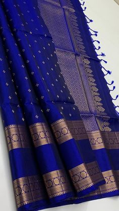 Pure kanchipuram silk sarees at manufacturing price. International shipping available. click on the image to join us for more updates and order enquiries. Royal Blue Pattu Saree Wedding, Royal Blue Pattu Saree, Navy Blue Pattu Saree, Pure Kanchipuram Silk Sarees With Price, Saree Styles Wedding Traditional, Navy Blue Colour Combination, Kanchipuram Silk Saree Wedding Latest, Blue Wedding Saree, Kanchipuram Silk Saree Wedding