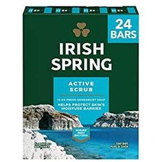 Irish Spring Men's Deodorant Bar Soap Deep Action 3.7 ounces, 24 Count Smell Fresh And Clean, Soap For Men, Irish Spring, Soap Packing, Good Shampoo And Conditioner, Mens Soap, Mens Deodorant, Exfoliating Soap, Soap Bars