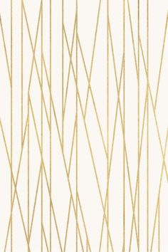 a white and gold wallpaper with lines