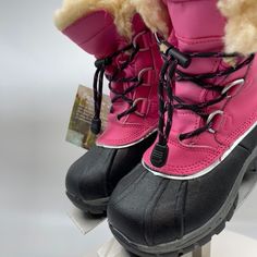 Brand New Waterproof Bear Paw Girl Winter Snow Warm Boots Youth Mia Boots, Waterproof Suede Boots, Fleece Boots, Girls Winter Boots, Brown Suede Boots, Bear Paw, Toddler Boots, Faux Fur Boots, Sheepskin Boots