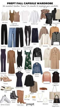 Prept Fall/Winter 2023 Capsule Wardrobe Prept Capsule Wardrobe, Women’s Timeless Fashion, Early Fall Capsule Wardrobe, Capsule Wardrobe For Beginners, Timeless Wardrobe Capsule, Essential Winter Wardrobe Pieces, Basic Essential Wardrobe, Essential Wardrobe Pieces Woman, Capsule Wardrobe Year Round