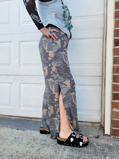 Camo Print Split Side Pants with pockets Tie the pants or let them loose 67.5% polyester, 29% rayon, and 3.5% spandex Model wearing her true size medium Side Pants, Custom Trucker Hats, Painted Hats, Halloween Hats, Skirt Jumpsuit, Camo Pants, Pants With Pockets, Vest Shirt, Custom Hats