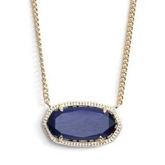 Nwot! Kendra Scott Navy Blue Gold Dylan Pendant Necklace Navy Kendra Scott Necklace, Navy Blue Kendra Scott, Navy Blue Necklace, Navy Blue Jewelry, Navy Jewelry, Harlow Necklace, Teal Necklace, Jewelry Kendra Scott, Dr Closet