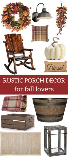 rustic porch decor for fall lovers