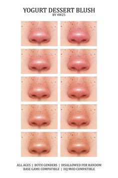 various images of different types of lips and their corresponding colors are shown in the image