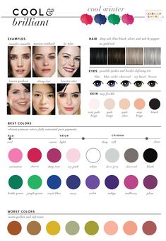 Plus-koon Muoti, True Winter Color Palette, Cool Winter Color Palette, Clear Winter