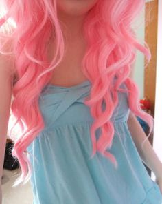 Cotton candy hair Manic Panic Hair Color, Scene Haircuts, Baby Pink Hair, Boring Hair, Awesome Hair, Ombré Hair