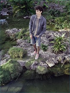 Venturing outdoors, Piero Mendez wears a bomber jacket with frayed denim shorts from John Elliott. Nike Sb Zoom Stefan Janoski, Luxury Travel Destinations, Nike Sb Zoom, Stefan Janoski, Campaign Fashion, 4 Elements, John Elliott, Four Elements, Frayed Denim