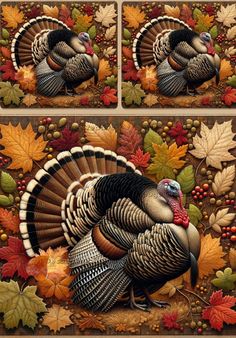 Wild Turkey in fall folieage Decoupage Creatives Rice Paper Painted Ideas, Latest Graphic Design Trends, Thanksgiving Vintage, Autumn Country, Decoupage Papers, Leaves Autumn, Decoupage Art, Mulberry Paper, Graphic Design Trends