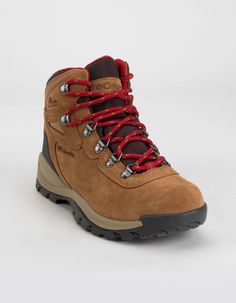 Columbia Newton Ridge Plus Hiking Boots. Rough Terrain Is No Match Against The Women's Newton Ridge Plus Hiking Boot From Columbia. Features A Waterproof Suede And Mesh Upper. Lace-Up Closure. Round Toe. Padded Collar And Tongue. Mesh Lining. Removable Cushioned Insole. Eva Midsole. Omni-Grip Traction Sole. Imported. Columbia Hiking Boots Women Outfit, Columbia Hiking Boots Women, Hiking Boots Women Outfit, Womens Hiking Boots, Columbia Hiking Boots, Women’s Hiking Boots, Brown Hiking Boots, Hiking Boots Outfit, Womens Hiking