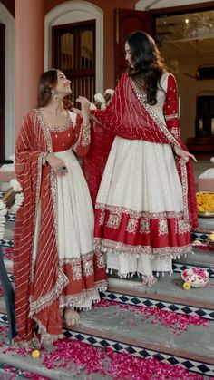 White And Red Suits For Women Indian, Diwali Kurtis For Women, Traditional Kurtis For Navratri, Diwali Outfits For Women Traditional, Anarkali Dress Designer Anarkali Dresses, Navratri Anarkali, Diwali Dress Ideas, Diwali Outfit Indian, Diwali Outfit Ideas For Women