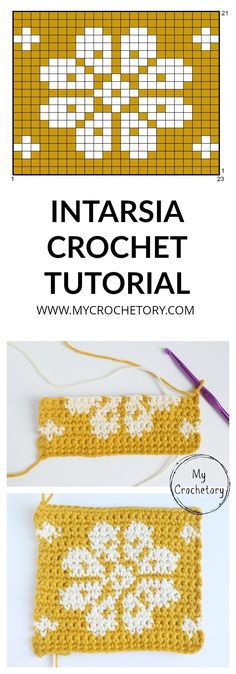 the instructions for how to crochet in this video