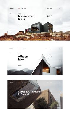 the website is designed to look like it has been built on top of a mountain