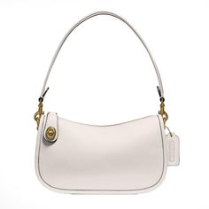 PRICES MAY VARY. Editors Notes: The Swinger Bag is part of The Coach Originals, a collection of archival-inspired bags that celebrates our legacy and authentic New York heritage. This streamlined shoulder bag is based on a 1980s Coach design reimagined for today Glovetanned Leather: Wear it out to wear it in. This white handbag was crafted with glovetanned leather - a buttery soft, durable leather that only gets better with age Style Two Ways: Featuring our iconic turnlock closure, the zip-top s White Shoulder Bag, Cold Weather Gloves, White Handbag, Leather Wear, Coach Shoulder Bag, Our Legacy, Kids Luggage, Luxury Store, Christmas Wishlist