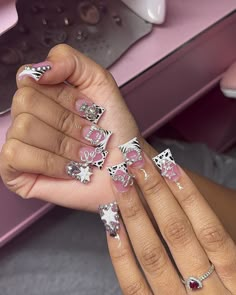 Bubble Yum, Acrylic Nail Set, Punk Nails, Duck Nails, Dope Nail Designs, Exotic Nails, Acrylic Nails Coffin Pink