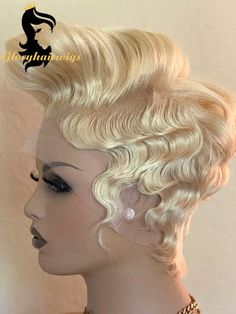 Wig Units, Blonde Pixie Wig, Bob Color, Pixie Wigs, Short Blonde Pixie, Short Lace Front Wigs, Short Blonde Bobs, Work Hair, Blonde Bob Hairstyles