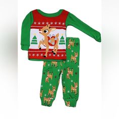 Rudolph Red Nose Reindeer 2-Piece Cotton Pajamas Baby 9 Months *New With Tags*. Officially Licensed Rudolph The Red Nosed Reindeer Pj Set. Comfortable Tight Fitting Pajamas Made With 100% Cotton Perfect For Photos With Santa! Please Send Me A Message If You Have Any Questions *** Feel Free To Checkout My Other Listings *** Thanks For Stopping By:) Shipped With Usps First Class. Girls Christmas Pjs, Photos With Santa, Girls Christmas Pajamas, Rudolph Red Nose, Rudolph Red Nosed Reindeer, Baby 12 Months, Red Nose Reindeer, Rudolph The Red Nosed Reindeer, Red Pajamas