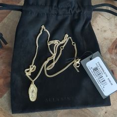 Item: Necklace In Box Brand: All Saints / Saint Pendant Condition: New With Tags Ticketed Price: $169.00 Size: See Picture Product Details: Goldtone Plated Finish Brings Warmth To A Dainty Chain Necklace That Spends An Engraved Coin Pendant. Goldtone Plate Imported Item# 10128712 I Hope You Love It Too... Saint Dismas, Saint Necklace, Dainty Chain Necklace, Saint Jewelry, Box Branding, Dainty Chain, Coin Pendant, All Saints, Necklace Pendant