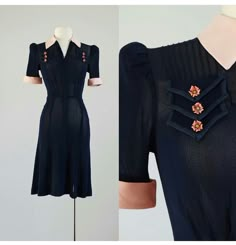 1930s Outfits, Vintage Retro Clothing, Tailored Clothes, 20th Century Fashion