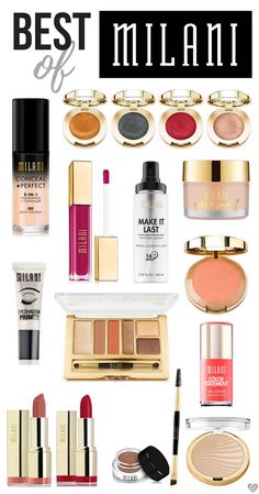 Milani Cosmetics is an amazing drugstore brand that rivals some of the best high-end ones. I've made a list of the best Milani makeup products worth trying! Matte Make Up, Make Up Kits, Milani Makeup, Makeup 2017, Milani Cosmetics, Make Up Tools, Elf Cosmetics